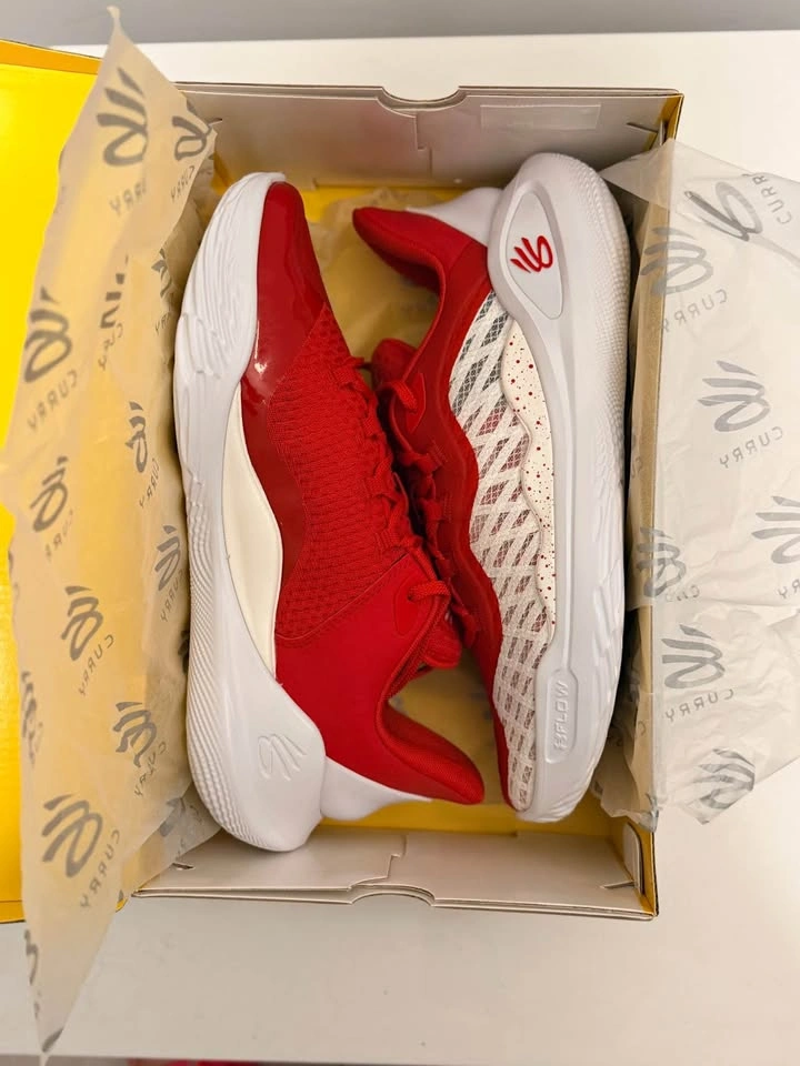 Under Armour Curry 11 Team Basketball Shoes - Red/White - Men's