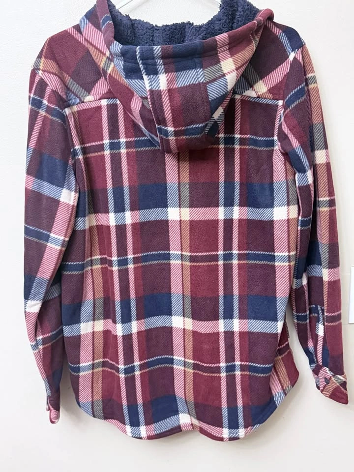 Plaid Sherpa Shacket Women’s size M - photo 2