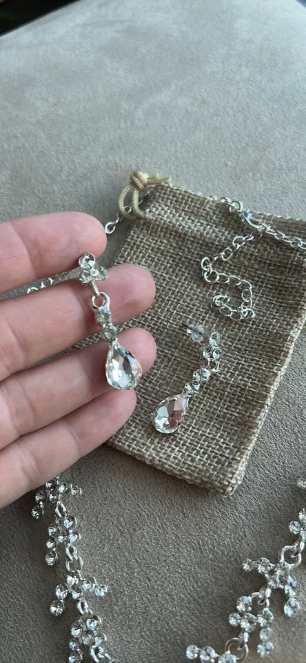 Bridal necklace & earrings set - photo 4