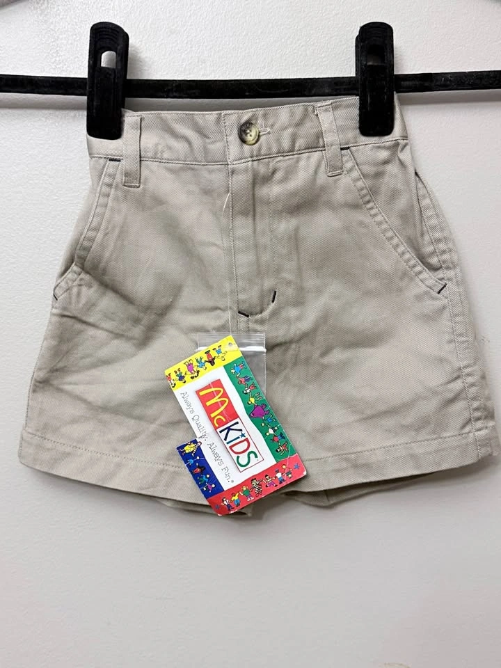 New Vintage McKids Khaki Shorts - Size 12 Months