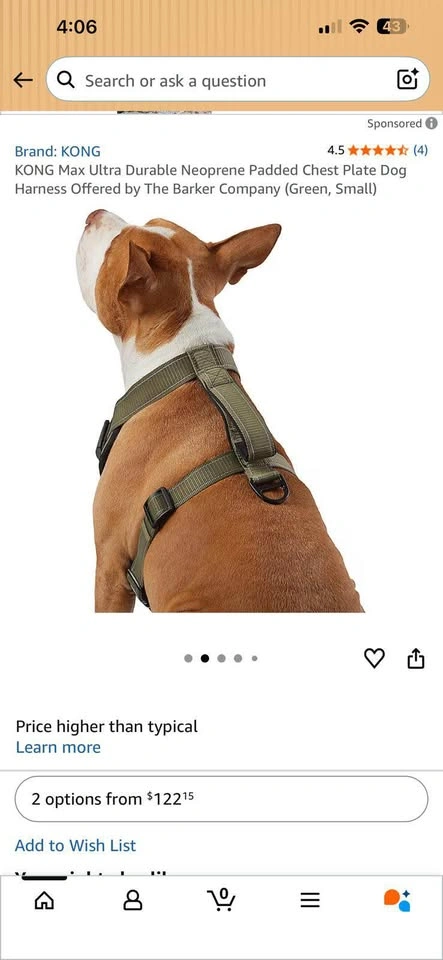 KONG Max Ultra Durable Dog Harness Small Green - photo 4