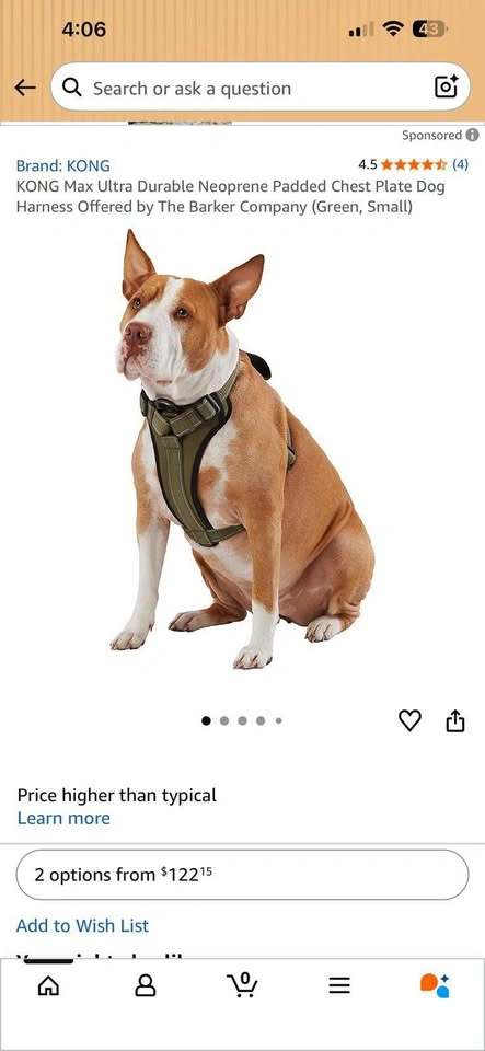 KONG Max Ultra Durable Dog Harness Small Green - photo 5