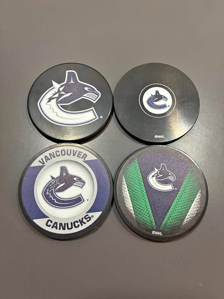 Set of 4 Canucks Coasters (Unused)