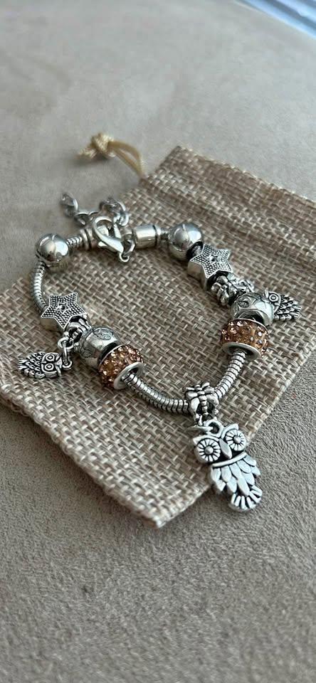 Owl Charm Bracelet