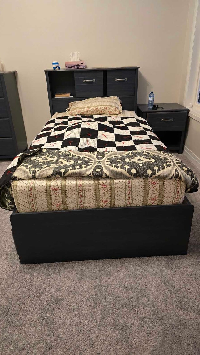 Twin Bed Frame with Storage