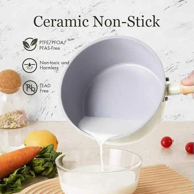 Ceramic Nonstick Sauce pan - 4pcs set - photo 4