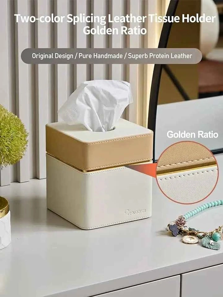 Cloudever Tissue Box - Apricot and Cream