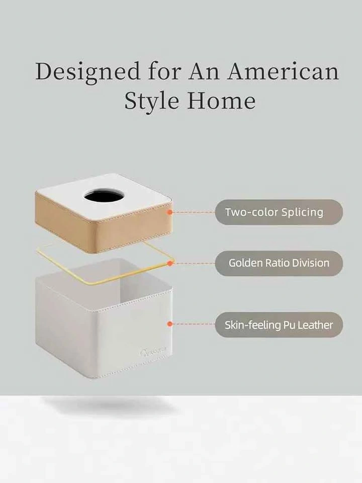 Cloudever Tissue Box - Apricot and Cream - photo 3