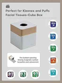 Cloudever Tissue Box - Apricot and Cream - photo 4