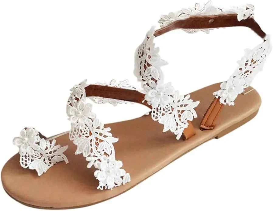 Women's Flower lace sandals - size 9 - photo 2