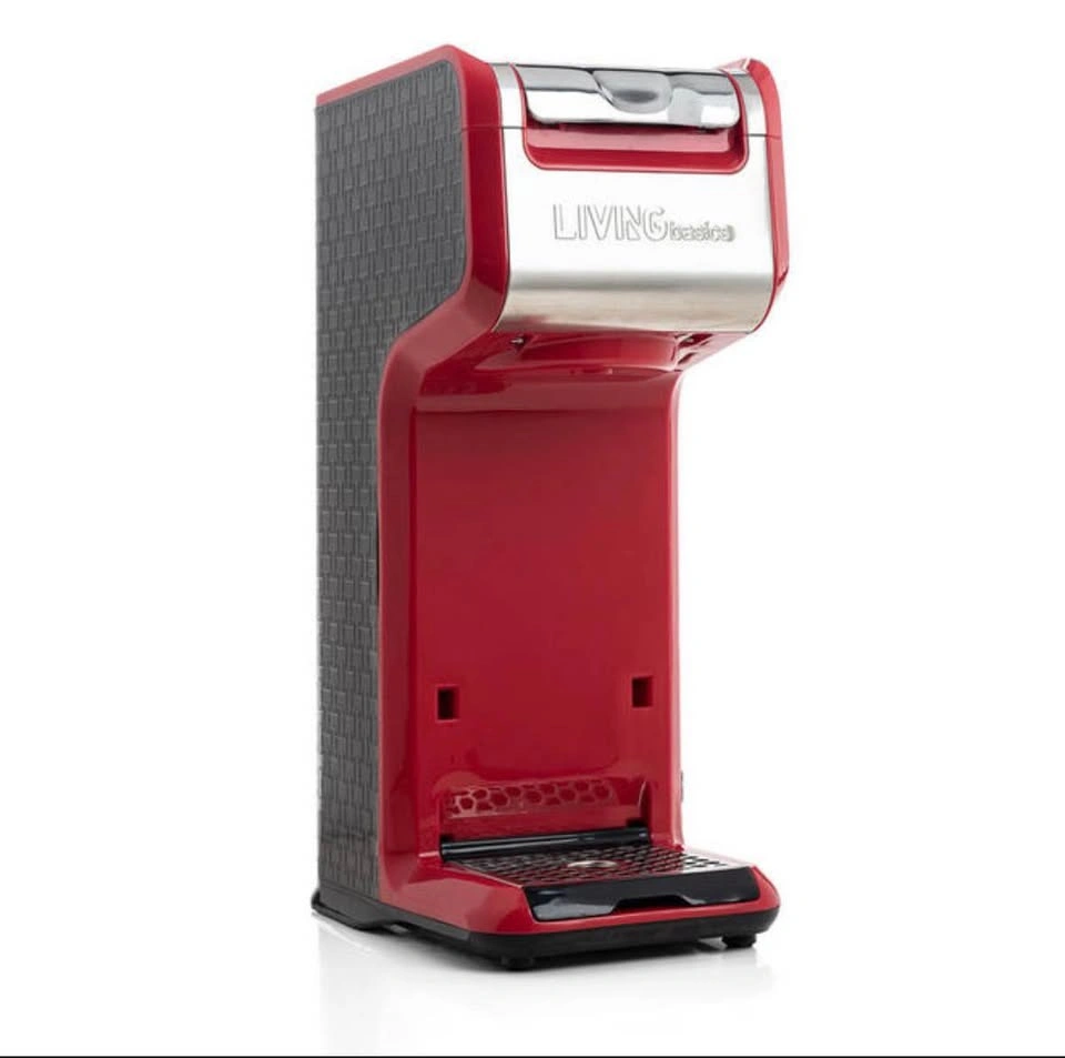 LIVING BASICS 2 IN 1 SINGLE SERVE COFFEE MAKER RED FOR SALE !! - photo 5