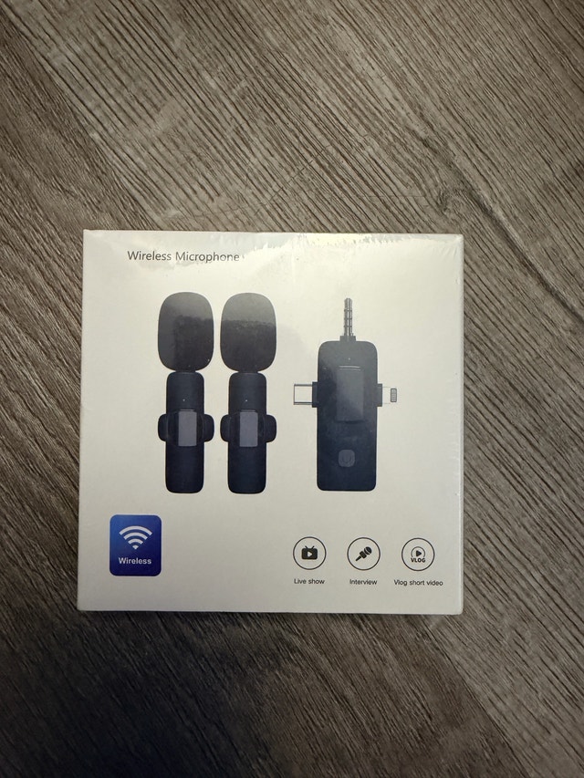 PQRQP 3-in-1 Wireless Lavalier Microphone