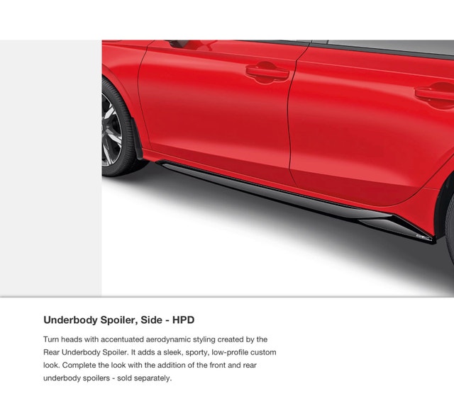 Honda Civic Decklid and Underbody Side Spoiler New - photo 5