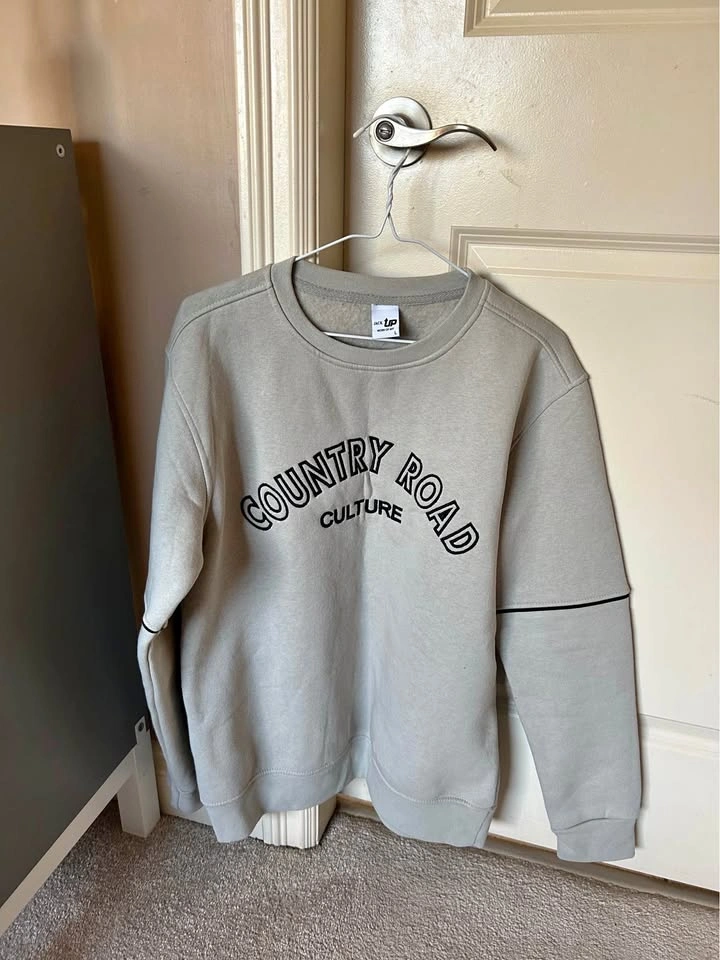 JACK UP Country Road Culture Crewneck Sweatshirt L