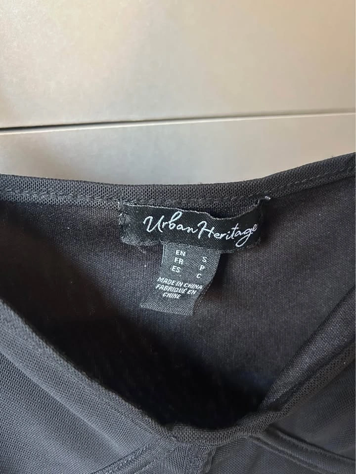 Urban Heritage Black Corset Crop Top - photo 3