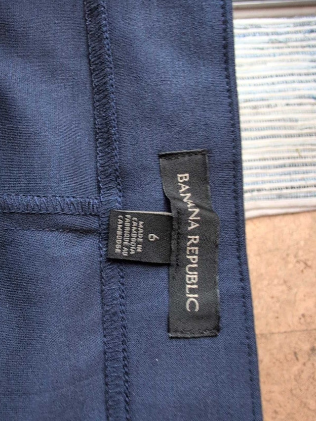Banana Republic Pants Size 6 Navy - photo 3