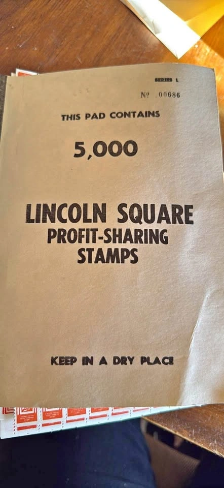 Vintage Lincoln Square Profit Sharing Stamps - over 1,000 Stamps