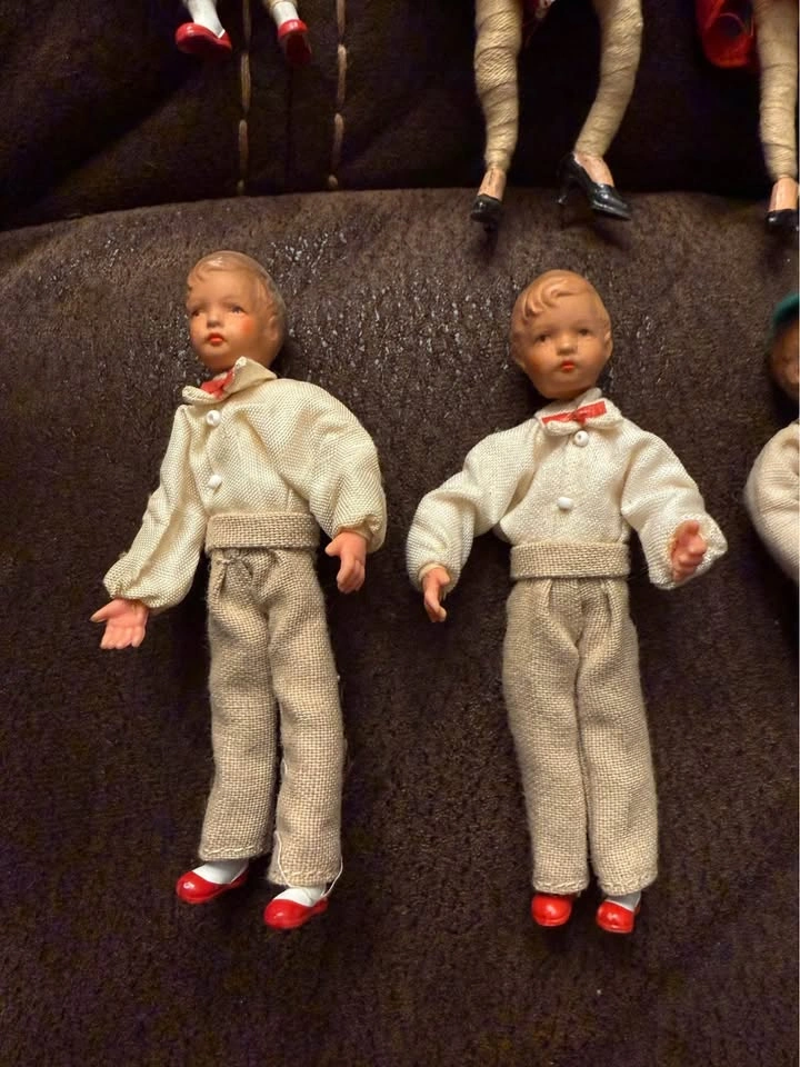 Vintage 4” GERMAN Caco Posable Dolls Bendy - photo 3