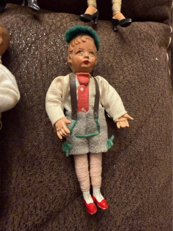 Vintage 4” GERMAN Caco Posable Dolls Bendy - photo 4