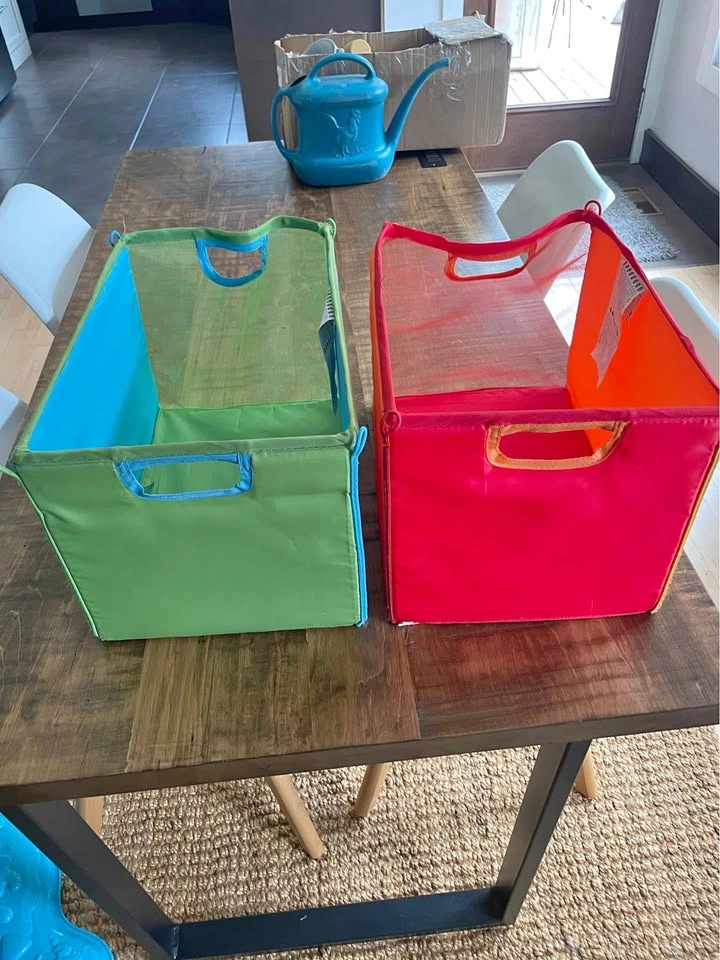 Pair of Ikea bins 10x10x14"