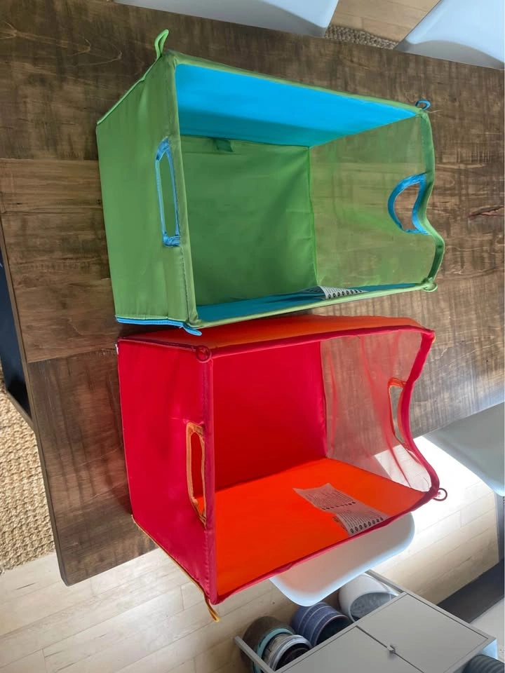 Pair of Ikea bins 10x10x14" - photo 2