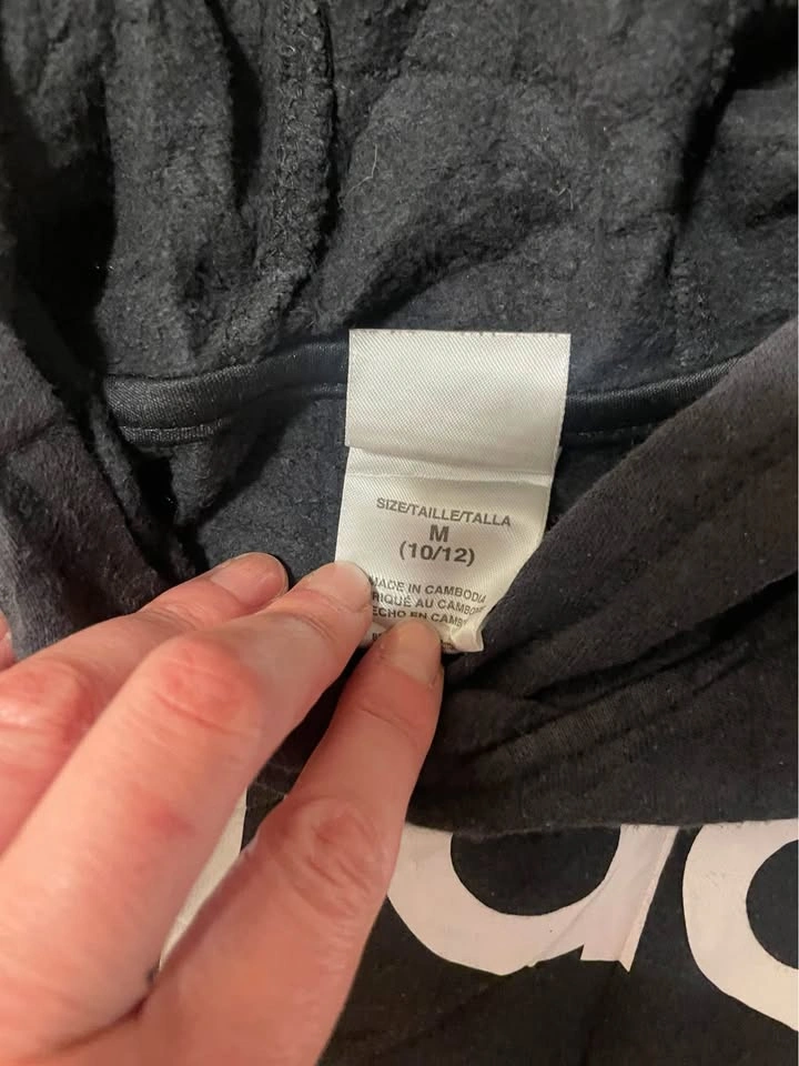 Adidas Hoodies Blue and Black M (kids 10/12) - photo 2