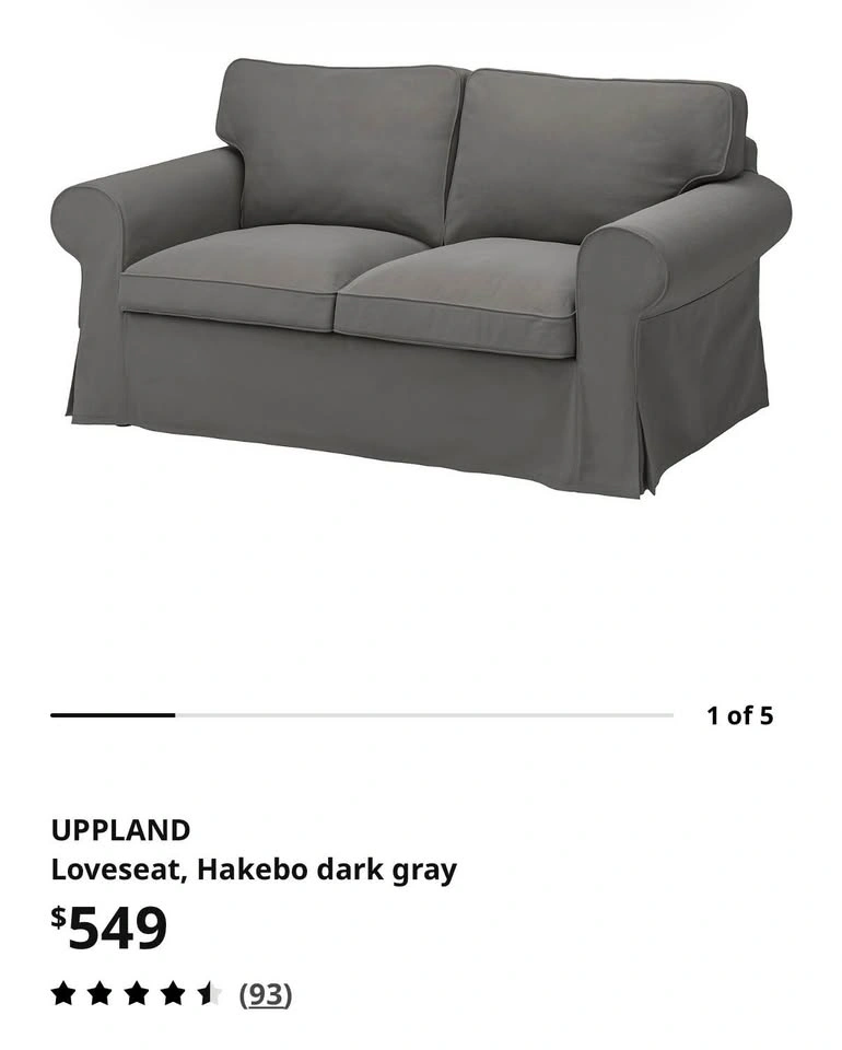 Ikea Upland Sofa and Loveseat - photo 4