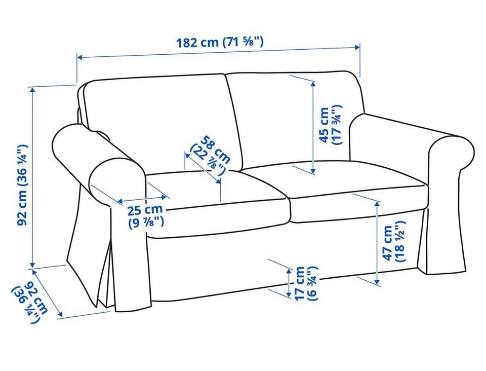 Ikea Upland Sofa and Loveseat - photo 5