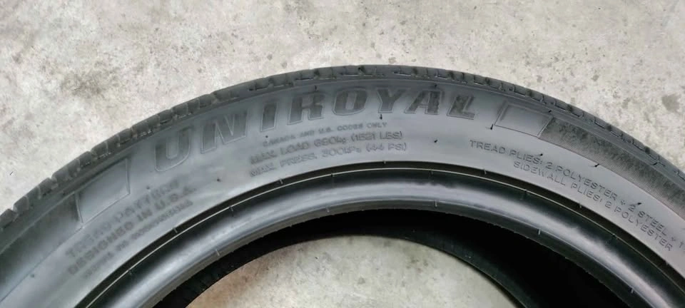 225/50R18 Uniroyal Allseasons Tire - photo 3