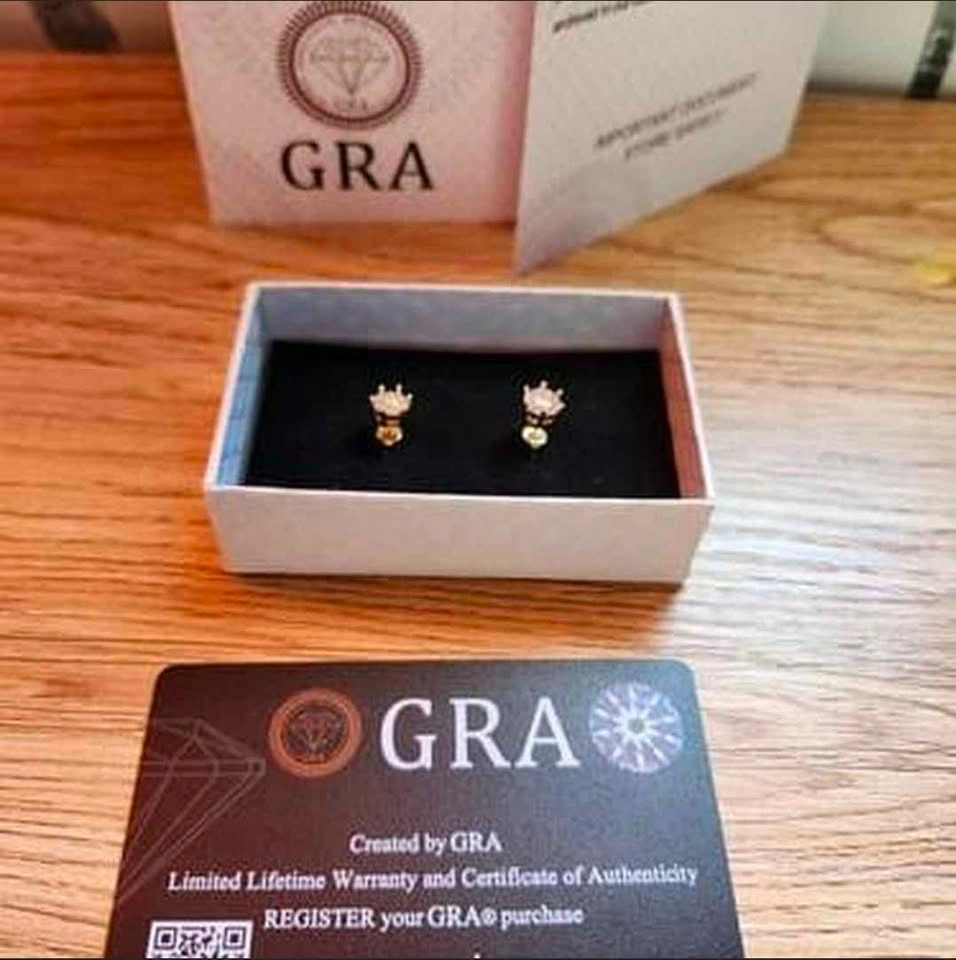 Moissanite Stud Earrings 2ct - photo 3