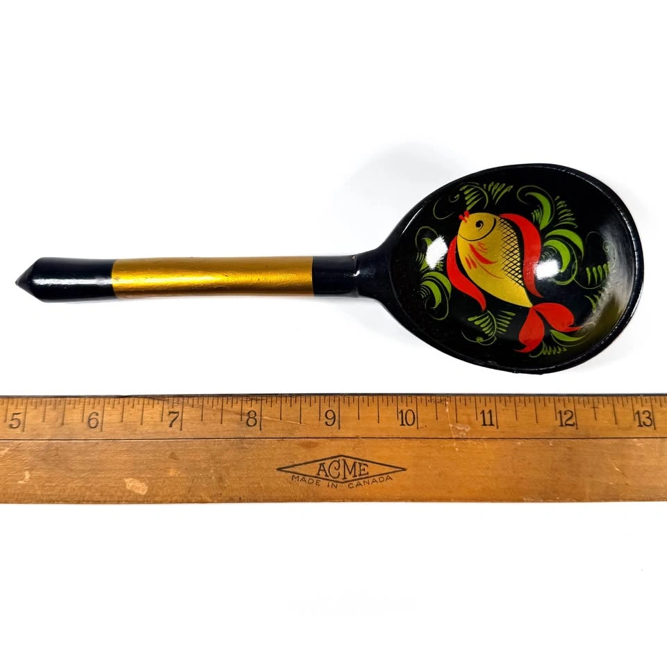 Trio of Russian Khokhloma Spoons - photo 5