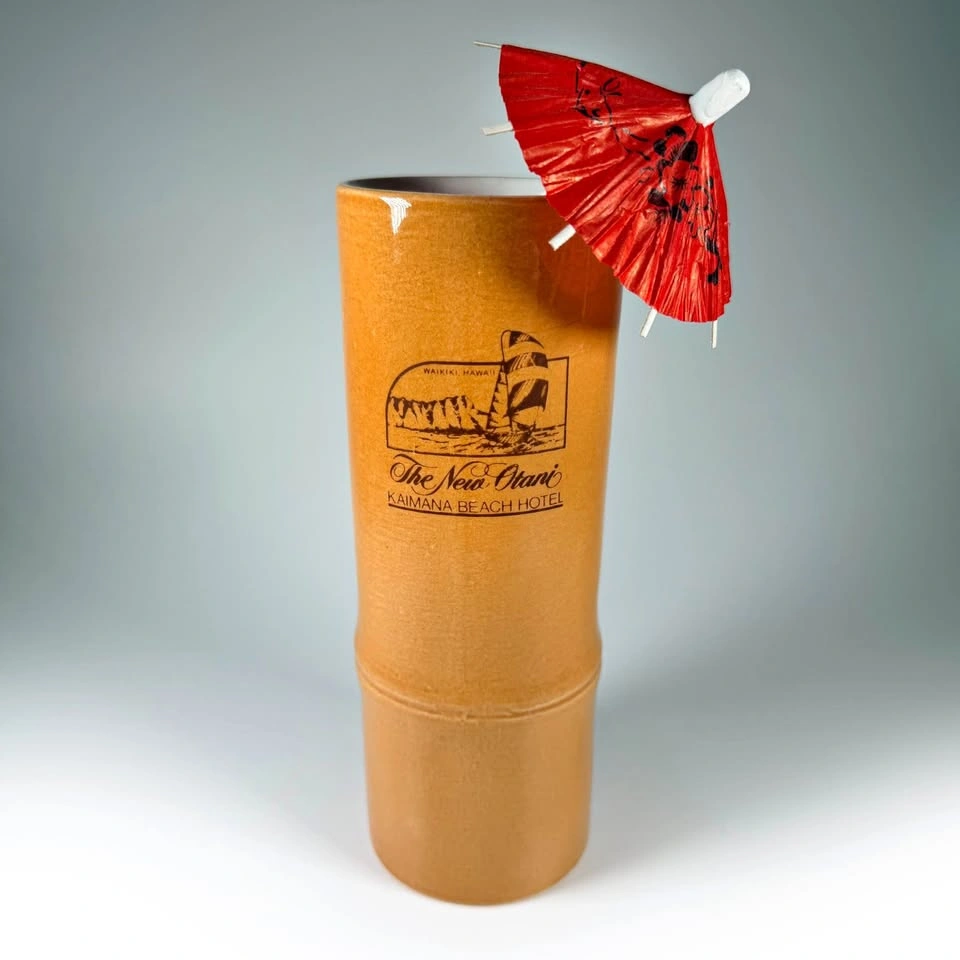 Vintage New Otani Hotel Hawaii Tiki Mug