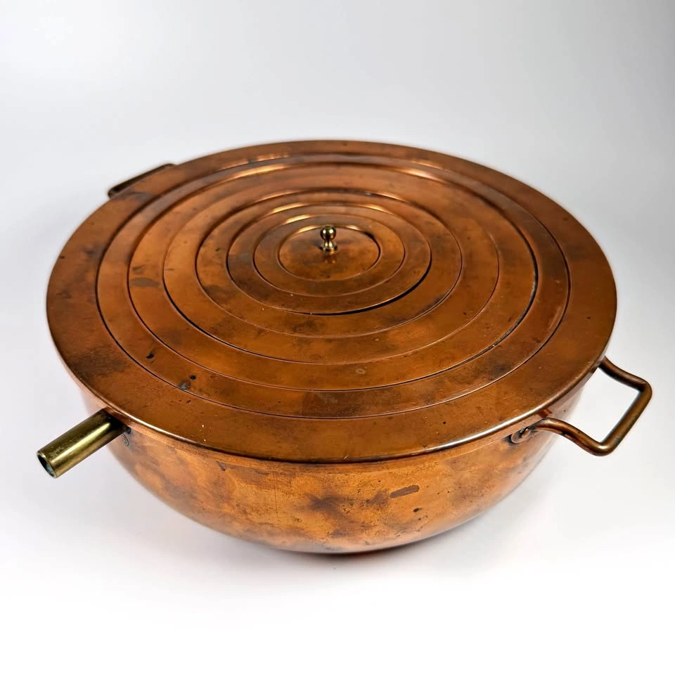 Vintage Copper Lab Hemispherical Water Bath