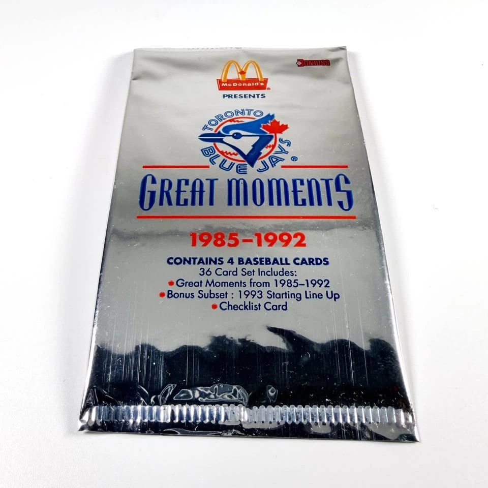 35x SEALED 1993 McDonald’s Blue Jays Great Moments Foil Packs - photo 3