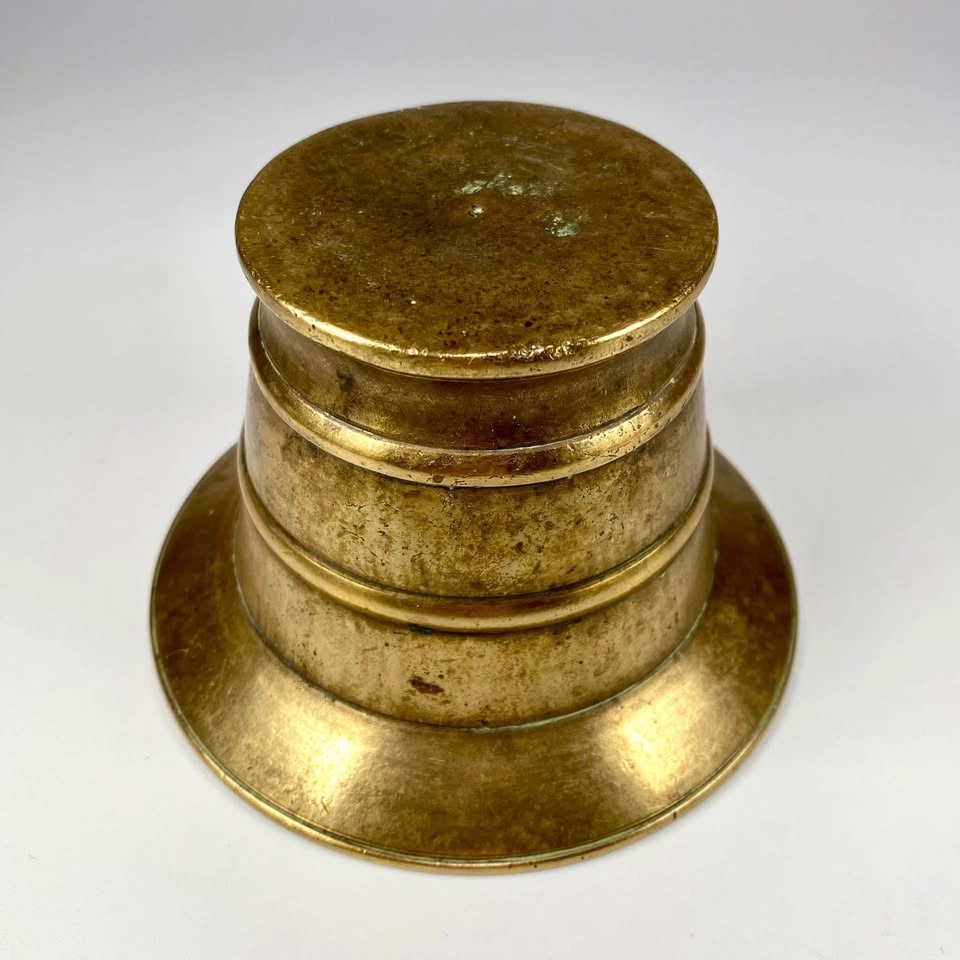 Antique Brass Mortar & Pestle - photo 4
