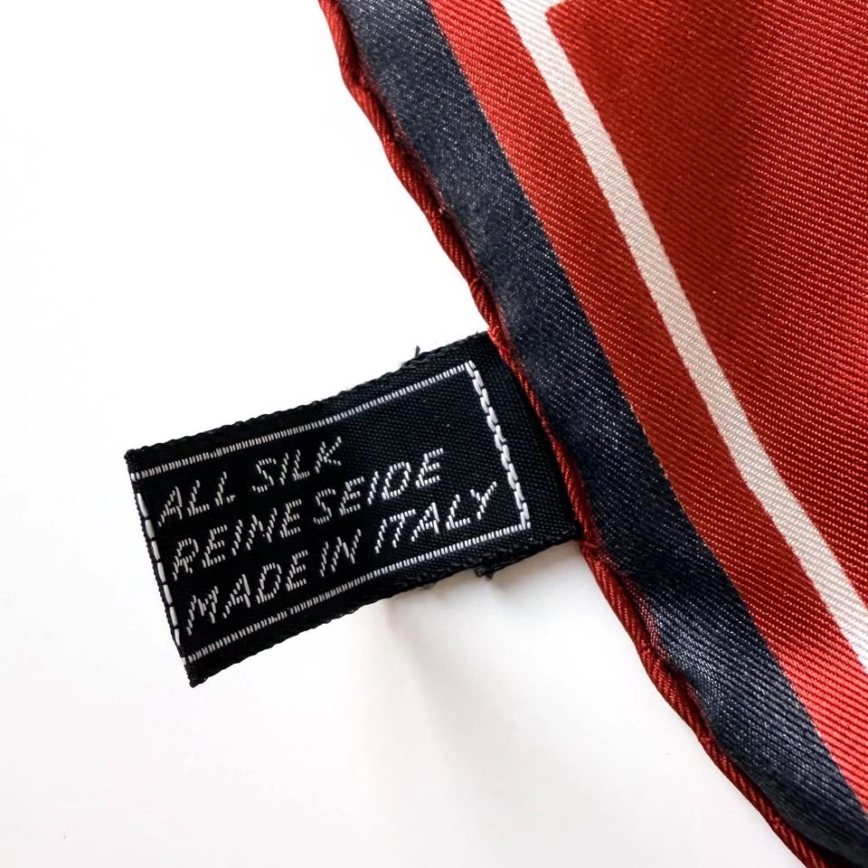 Vintage Black & White Whisky Silk Scarf - photo 5