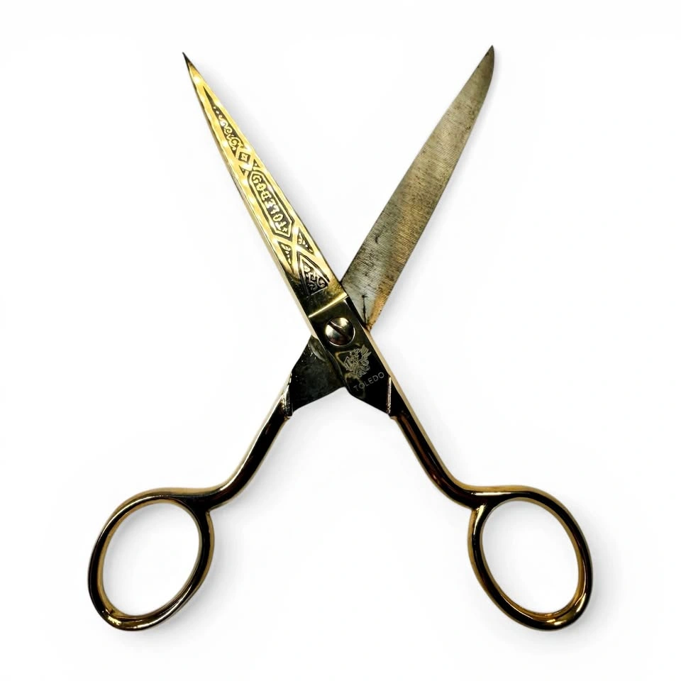 Vintage Gold Tone Toledo Scissors