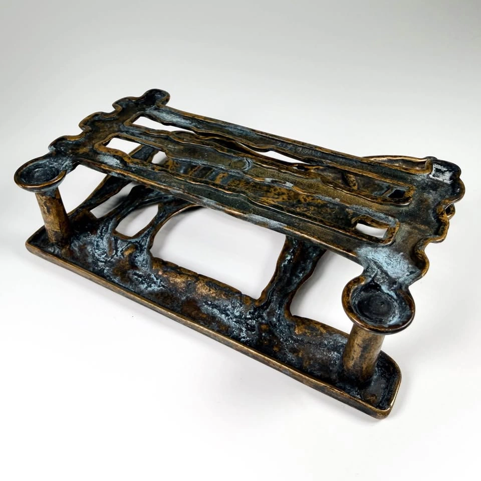 Vintage Brass Horse Napkin Holder - photo 3