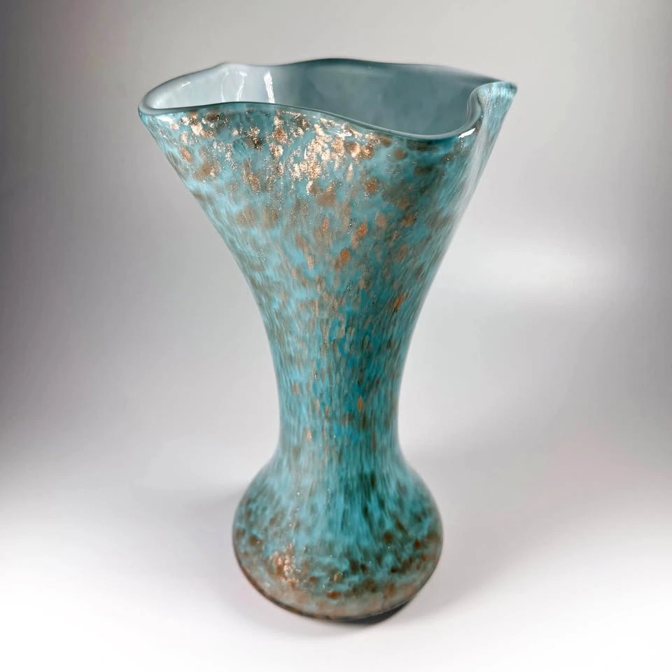 Vintage Murano Ruffle Vase