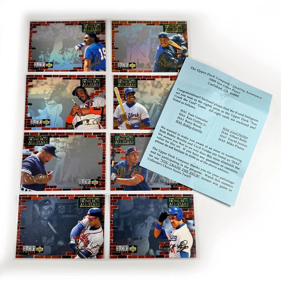 COMPLETE 1994 UD Baseball You Crash The Card Set
