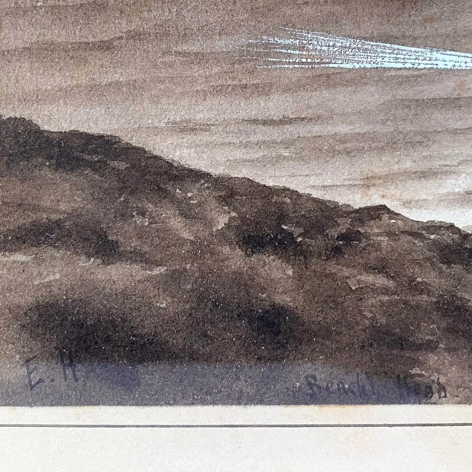 Vintage Framed Seascape Art - photo 3