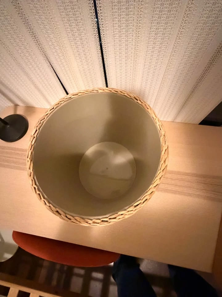 Small Woven Basket - Office Trash Bin - photo 2