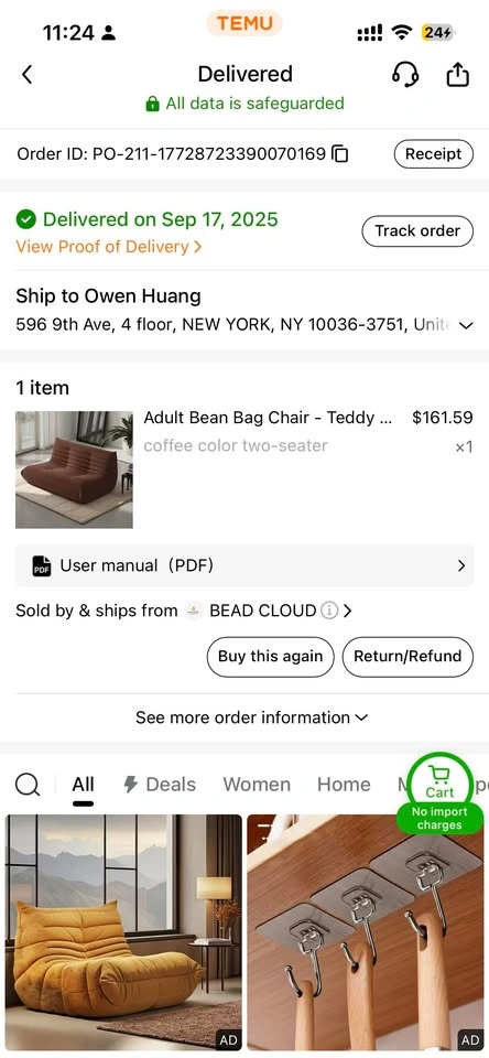 Very comfortable 95% New Room Sofa original $161 - photo 2