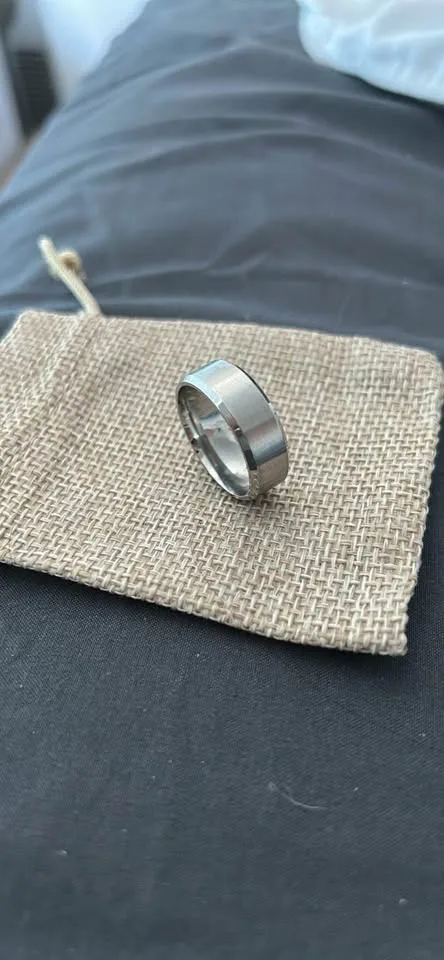 Men’s Size 10 Steel Wedding Band image indicator(2)