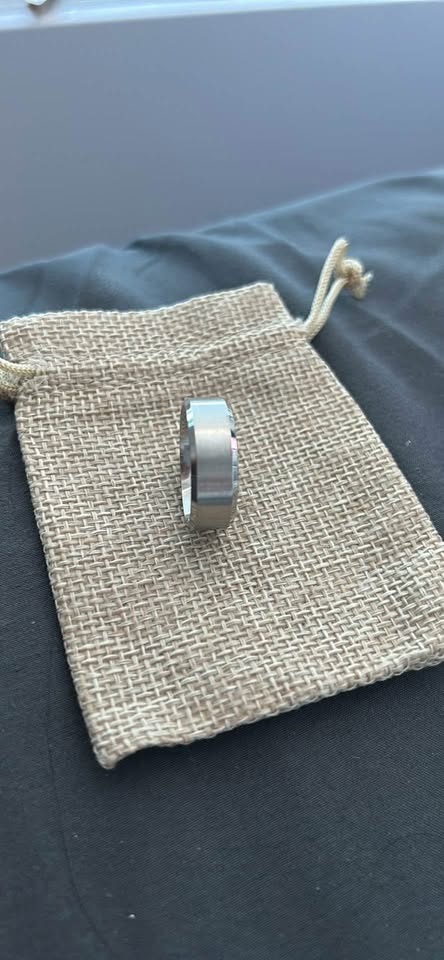Men’s Size 10 Steel Wedding Band - photo 4