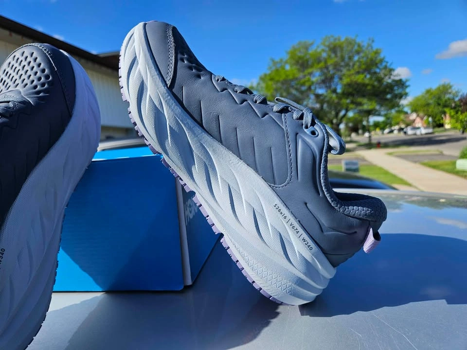 Brand new 🔥 Hoka One One Bondi SR Women's Running Shoes Gray/Blu - photo 3