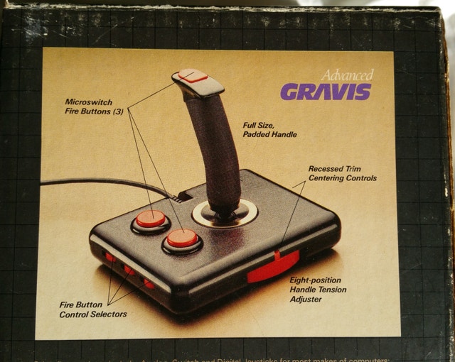 Limited Edition Analog Advanced Gravis Joy Stick In Box