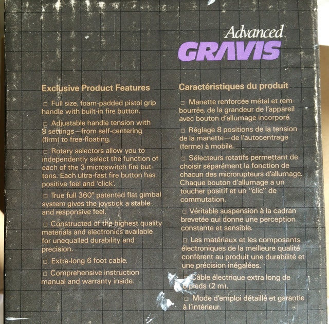 Limited Edition Analog Advanced Gravis Joy Stick In Box - photo 5