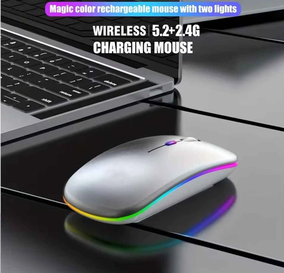 Ergonomic, Wireless, Bluetooth 2.4G Rechargeable LED Mouse - photo 2
