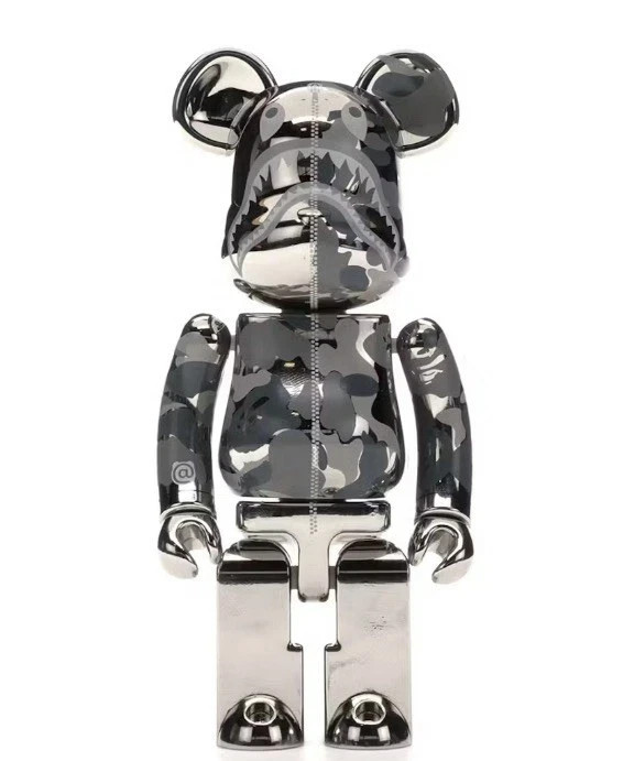 Bearbrick Medicom BAPE Superalloy Chogokin 200% Silver